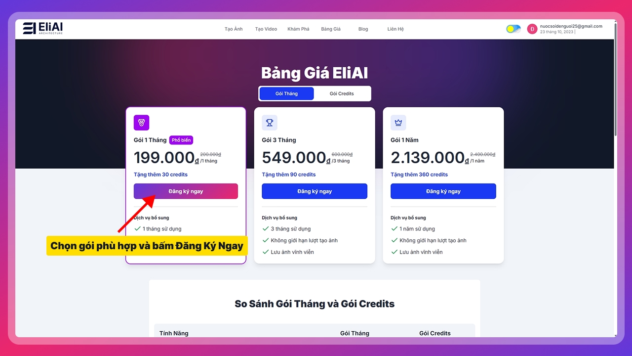 Ảnh minh họa bước bấm vào nút đăng ký ngay